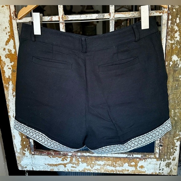 Kate Spade New York Black Linen Embellished Dress Shorts Womens Size 6 - Picture 6 of 6